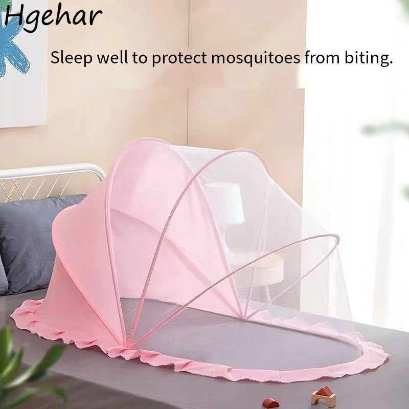 Folding Mosquito Tent for Baby Household Summer Protective Installation Free Portable Durable Breathable Net Bedroom Sleeping