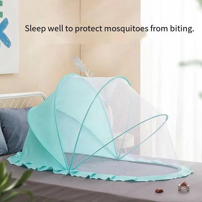 Folding Mosquito Tent for Baby Household Summer Protective Installation Free Portable Durable Breathable Net Bedroom Sleeping